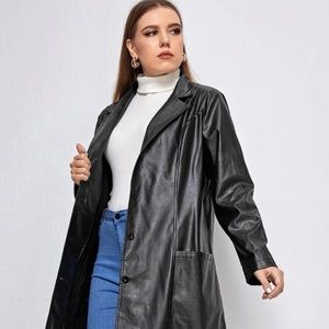 SHEIN LEATHER COAT
